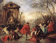 LANCRET, Nicolas The Swing  t France oil painting reproduction